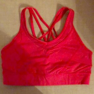 Pink Lululemon sports bra. Size 8